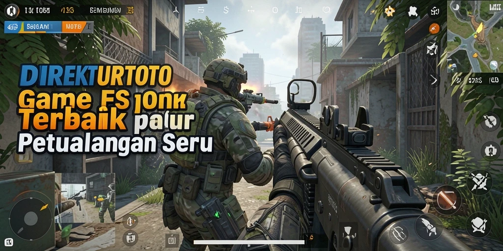 Screenshot menarik dari aksi gameplay FPS di DIREKTURTOTO.