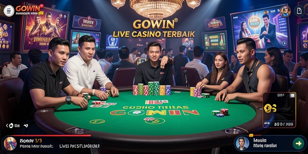 Tampilan gameplay Live Casino yang menegangkan dan interaktif.