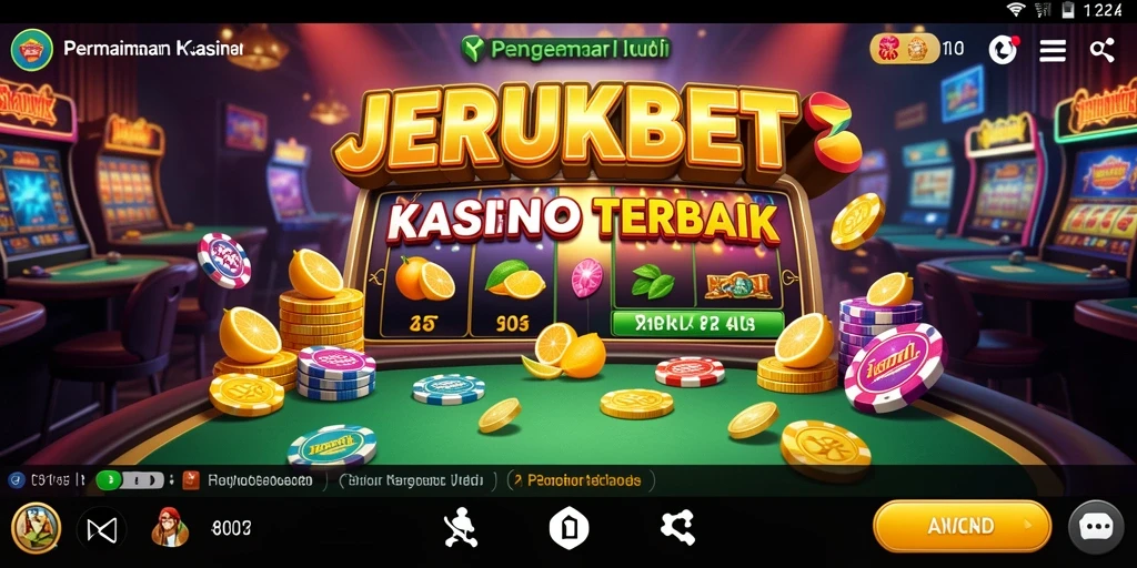 Tampilan utama gameplay JERUKBET yang menarik dan penuh warna.