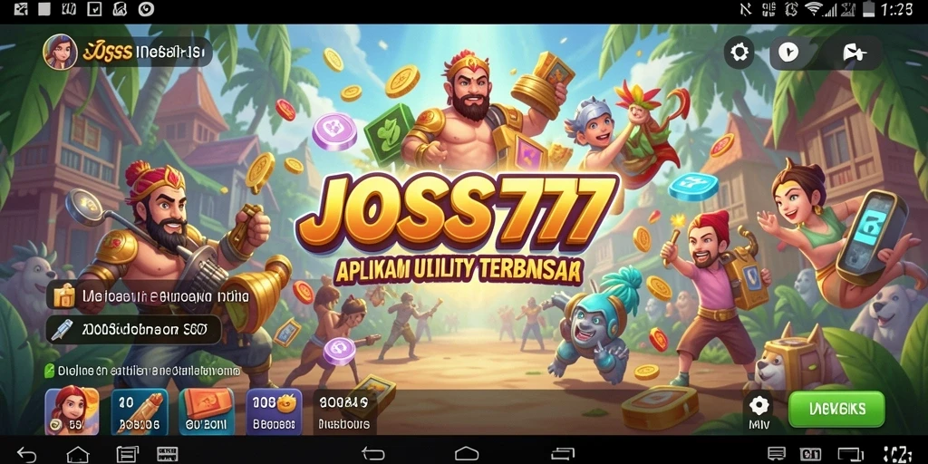 Tampilan antarmuka aplikasi JOSS777 yang intuitif dan mudah digunakan.