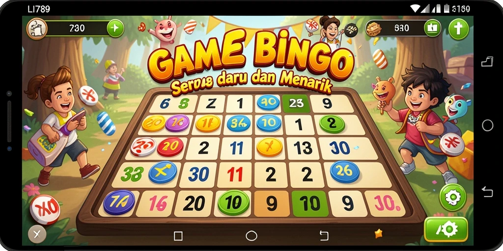 Tampilan gameplay seru di LI789 dengan suasana Bingo yang meriah.