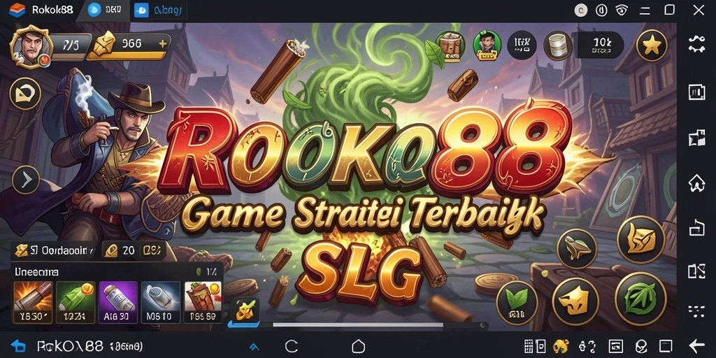 Screenshot ROKOK88 menampilkan aksi pertempuran strategis yang intens.