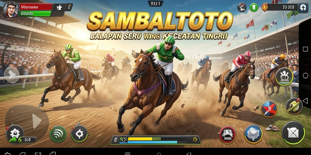 Tampilan gameplay Racing yang mendebarkan dalam SAMBALTOTO.