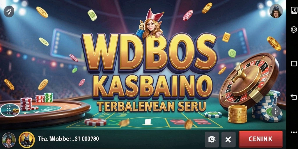 Screenshot gameplay WDBOS menampilkan suasana kasino yang mendebarkan.